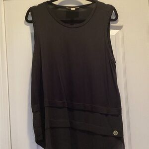 MICHAEL KORS Black Sleeveless Top